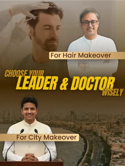 For a city makeover, you choose a leader. For a hair makeover, you need the right doctor. Real transformations require the right hands. Choose wisely.