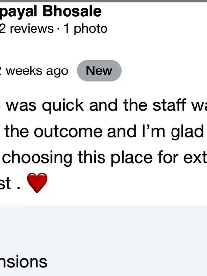 Nothing makes me happier than a happy client. This feedback highlights the friendly, quick, and high-quality service I strive to provide for every nail extension appointment.