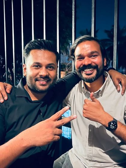 Just a couple of friends enjoying the vibe. Our space is perfect for catching up and having a relaxed, fun evening.