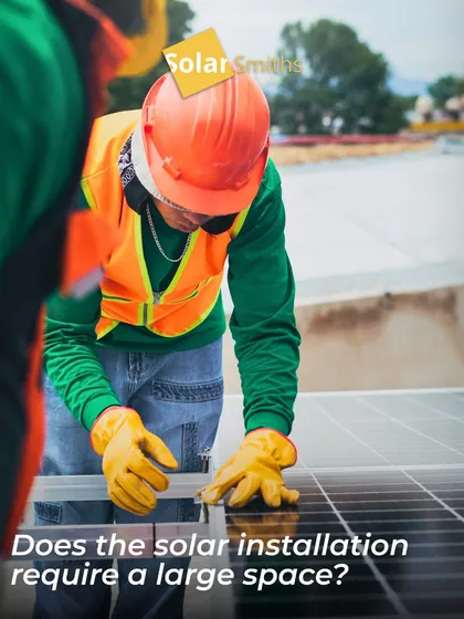 Does solar installation require a large space? Not necessarily. I customize solutions to fit your available space, whether it's a compact rooftop or a large terrace.