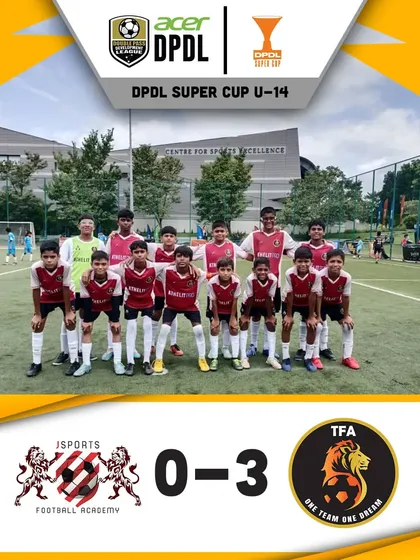 Another strong performance, this time from our U14 boys, securing a 3-0 victory in the DPDL Super Cup.