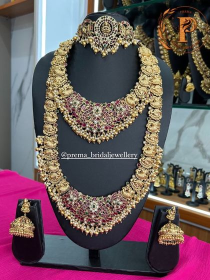 Prema - Bridal Jewellery Rental My Complete Collection: Temple & Antique Sets photo 33