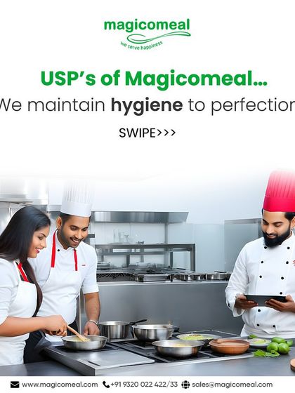 My unique selling proposition is maintaining hygiene to perfection. My professional chefs work in a pristine environment, ensuring that every meal served is both delicious and safe.
