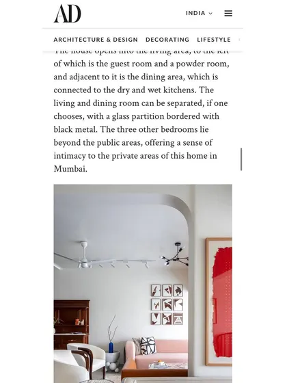 A Bold & Balanced home published in AD India! Thank you @archdigestindia @harleenday for this feature! ❤️ So so proud of @sanshritimehta for leading this project and handling it soo well! 🤗 Thank you @studio_colourblind for capturing this project so beautifully! Project collaborators : @thekitchenartisan @blue_loft @cretekala_studio @bharatfloorings @plutoceramica @viyoveneers @harshitajhamtanidesigns @mahendra_doshi_est_1974