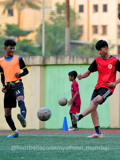 Players practice passing and movement, learning to create space and play as a cohesive unit.