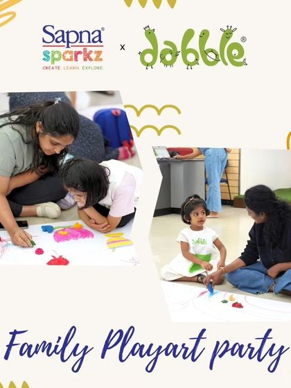 A snapshot of a mother and child working together on a craft project. These moments of shared focus and creativity are what make our family workshops so special.