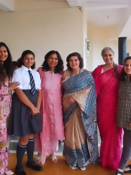 A wonderful "Back to School" moment at Mayo College Girls' School in Ajmer. Engaging with young students is crucial to shape a future generation that is aware and empowered.