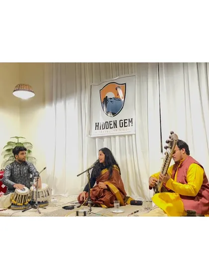 Another view of our performance in the serene environment of Bir.