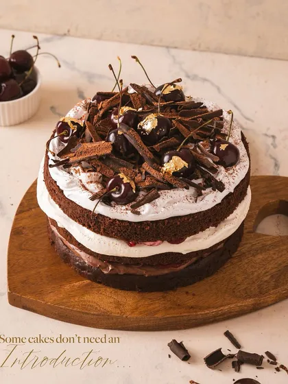 Some cakes don't need an introduction. My Black Forest speaks for itself with its rich layers and classic, nostalgic flavor profile, all 100% eggless.