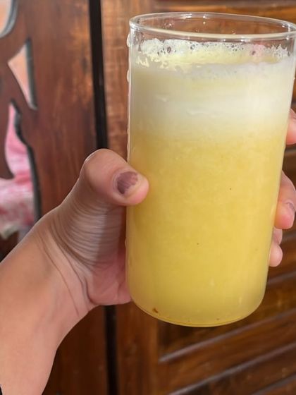A refreshing, homemade juice. My plans often include natural drinks like this to help with hydration and nutrient intake, without added sugars.