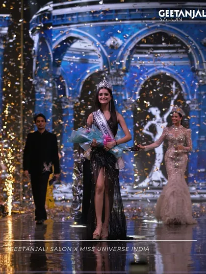 The crowning moment at Miss Universe India. Every spotlight moment begins with hours of backstage magic, from flawless hair to striking makeup that lets confidence shine through.