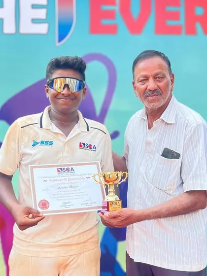 Recognizing the hard work of the runners-up team in the SCA Cup U-19 tournament.