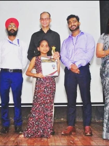 With another prize winner at the school competition. Nurturing the next generation of dancers is my passion.