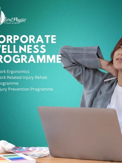 Neck and shoulder pain are frequent side effects of poor desk ergonomics. My corporate programs teach employees how to set up their workstations correctly and provide targeted rehab for existing work-related injuries to ensure a pain-free workday.