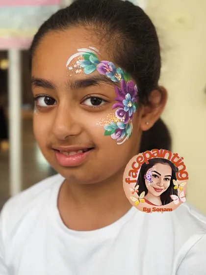 A beautiful floral design that shows how I can unleash creativity on any face.