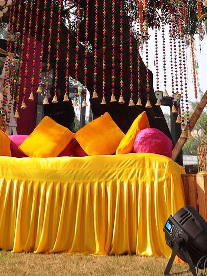 Vibrant Haldi & Mehendi Setups photo 7