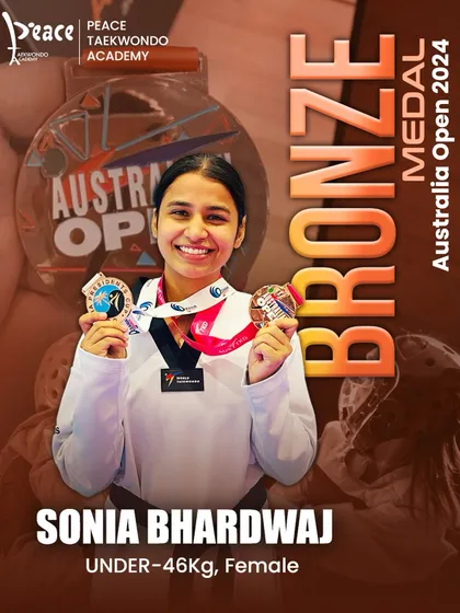 Two events, two medals. We congratulate Sonia Bhardwaj for her hard-earned Bronze at the Australia Open 2024, showcasing her skill and determination on the international stage.