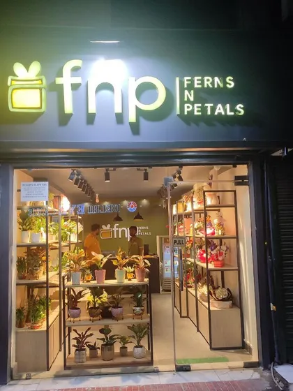 We designed this Ferns N Petals (FnP) retail outlet to be bright, welcoming, and functional. The design ensures products are the hero, with smart shelving and strategic lighting that makes browsing easy for customers and boosts sales.