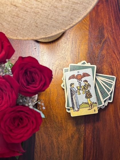 Daily inspiration from the Two of Cups. This card represents partnership and connection, echoing the proverb, "It takes two to tango because a single bracelet doesn’t jingle."
