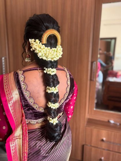 Laxmi Ramkrishna - Special Occasion Hairstyling Traditional South Indian Braids photo 6