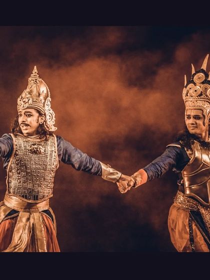 The bond between Krishna and Arjuna is the spiritual core of the Mahabharata. In this scene from '18 Days', we portray the deep friendship and divine guidance that defined their relationship, a central theme of our production.