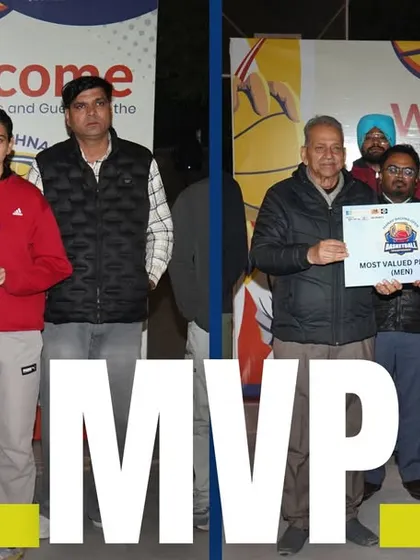 Celebrating the MVPs. We recognize outstanding individual talent, with Anchal and Rinku being named the Most Valuable Players for their game-changing performances.