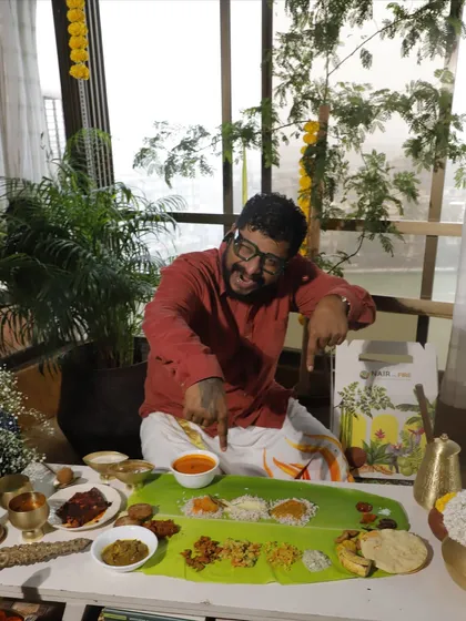 This is me, sharing a piece of my heritage with you. Every Sadya I prepare is a personal expression of love, a plate full of memories from my own childhood, crafted to make you feel the same joy I do.