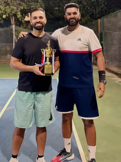 A closer look at the doubles trophy from the ITF Masters MT-400 tournament in Solapur. Every win is a team effort and a step forward in a player's professional tennis journey.
