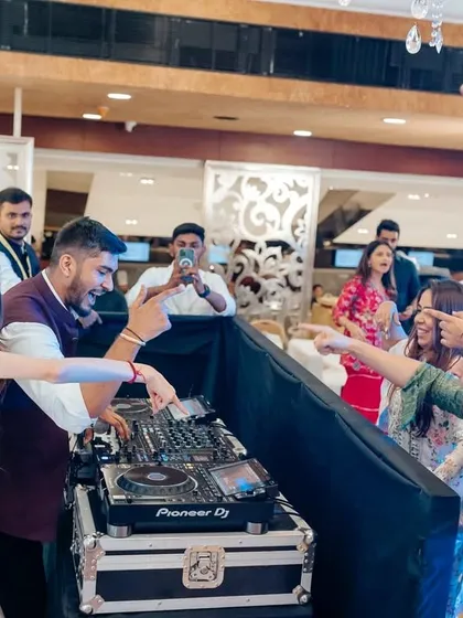 It's a full-on party behind the DJ console. I encourage guests to get involved, sing along, and be part of the show.