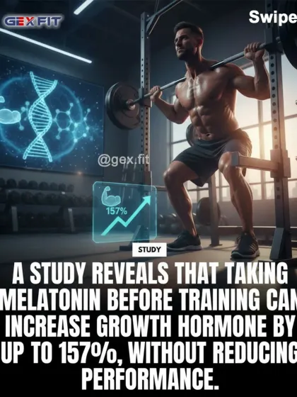 Melatonin is known for sleep, but new research suggests it may also amplify anabolic signaling. A small dose before training has been shown to increase growth hormone release without hurting performance.