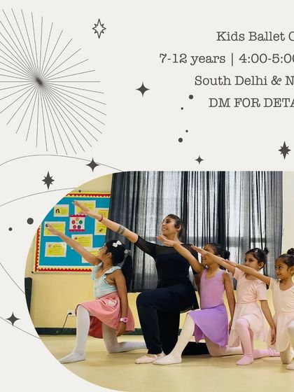 Our kids' ballet classes for ages 7 to 12 are available in both South Delhi and Noida.