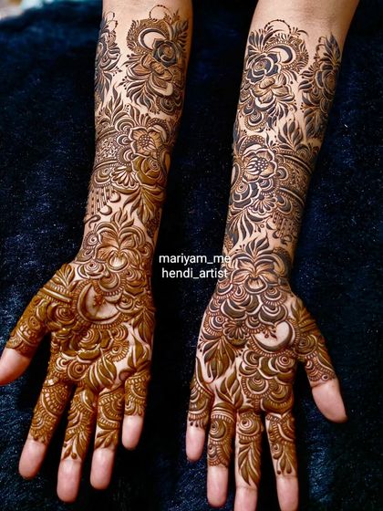 Full Bridal Mehendi for Hands photo 48