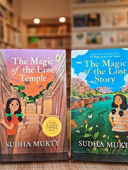 'The Magic of the Lost Temple' and its sequel, 'The Magic of the Lost Story', are exciting adventures by Sudha Murty.
