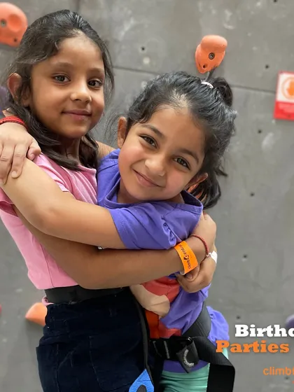 Sisterhood and support. Climbing is a great way for siblings and friends to bond and encourage each other.