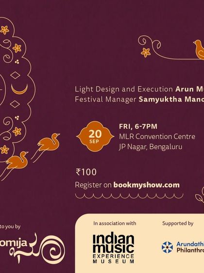 The event poster for 'Sunny Symphony' at Bhoomija's Jackfruit festival, which I directed.