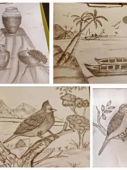A strong foundation in drawing is key to artistic growth. In our sketching classes for adults, we focus on core techniques like shading and composition to bring still life, landscapes, and nature studies to life.