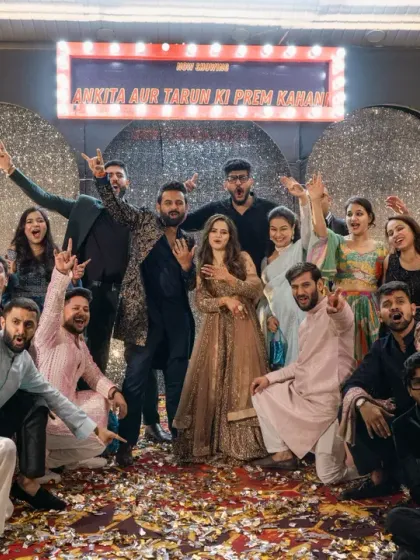 Flinters Management - Custom Wedding Design & Decor Glamorous Sangeet & Reception Nights photo 78