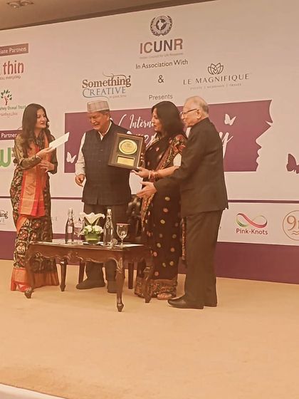 Another photo from the award ceremony, a very special and memorable event for me.