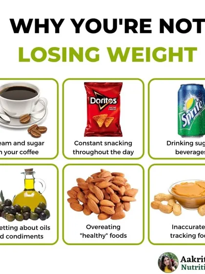 It's the small, often overlooked habits that can stall weight loss. This guide points out common mistakes like adding cream and sugar to coffee, constant snacking, and overeating even "healthy" foods. Awareness is the first step to making a change.