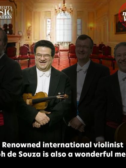 Renowned international violinist Ralph de Souza is not only an acclaimed performer but also a wonderful mentor who has been artistic director of the Sangat Music Festival and regularly guides our students.