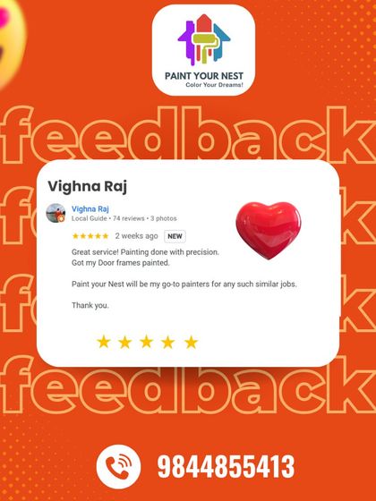 Paint Your Nest - Residential Painting Happy Customers in Namma Bengaluru photo 10