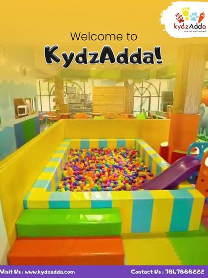 Welcome to Kydzadda! Our colorful ball pit and slide are just the beginning of the fun. We invite you to come and explore everything we have to offer.