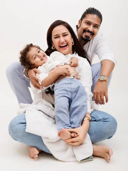 Pure, unscripted laughter is the best. During my family sessions, we play games and get silly to bring out these genuine expressions. This is the kind of joyful family photograph that will always make you smile.