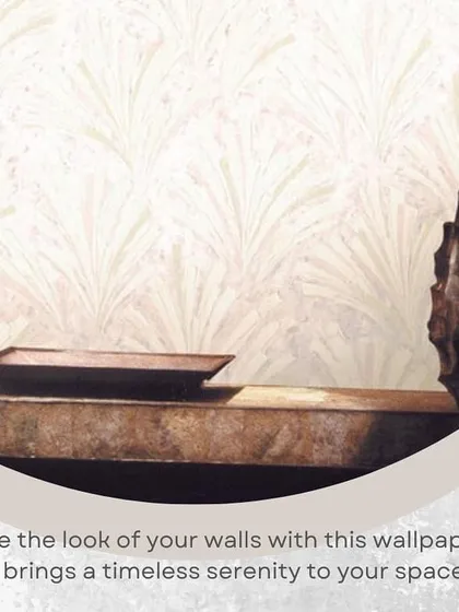 Evoke the calm of the coast with our seashell-patterned wallpaper. The gentle, repeating fan shape brings a timeless serenity to your space, perfect for creating a peaceful and beach-inspired haven.