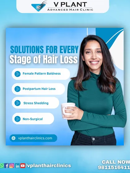 We understand that women face unique hair loss challenges. This is why we offer specialized consultations and treatments for conditions like female pattern baldness, postpartum hair loss, and stress-related shedding. Our goal is to provide effective, non-surgical solutions that restore your hair and confidence.