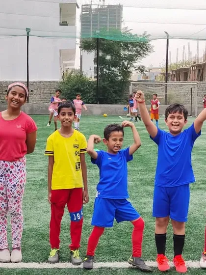 Just look at these happy faces. We welcome boys and girls of all ages, building a fun and energetic environment where everyone feels like part of the team. This is what our Young Dynamos family is all about.