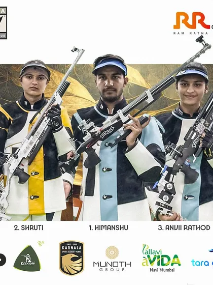 Announcing the Junior Air Rifle winners of the 15th RR Lakshya Cup. I am proud to provide a platform where the next generation of shooting stars from states like Haryana and Maharashtra can shine.