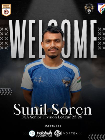 A big welcome to Sunil Soren. Having played for top clubs like Garhwal Heroes FC and RG Punjab FC, he brings valuable experience to our campaign in the DSA Senior Division League.