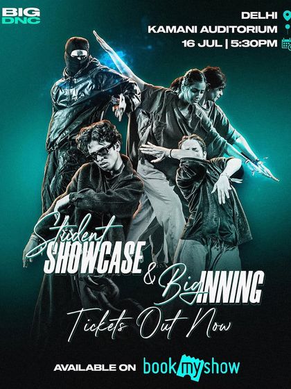 The poster for our biggest night of the year. The Student Showcase and Big.inning finals are where dreams come to life on stage at the Kamani Auditorium.