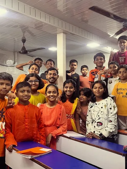 More vibrant moments from our Orange-themed Navratri celebration. It's a joy to see our students embrace the festive spirit.